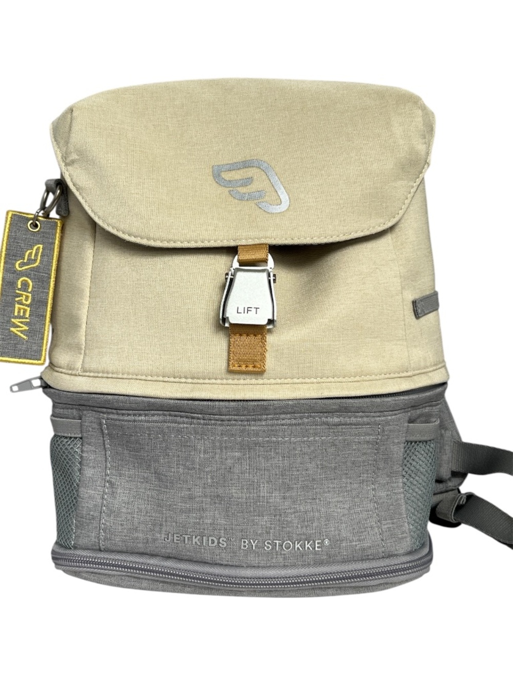 JetKids by Stokke Crew Backpack Gray & Tan